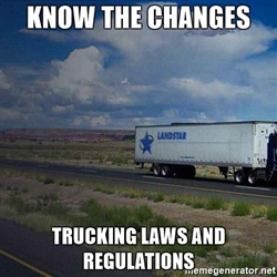 know changes trucking rules regulations
