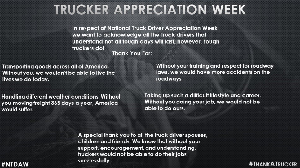 trucker appreciation week
